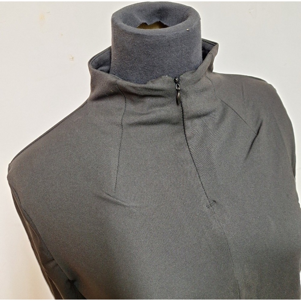 Shadow Sport Womens XL Black Quarter Zip Pullover Thumbhole Active Top - Picture 7 of 8